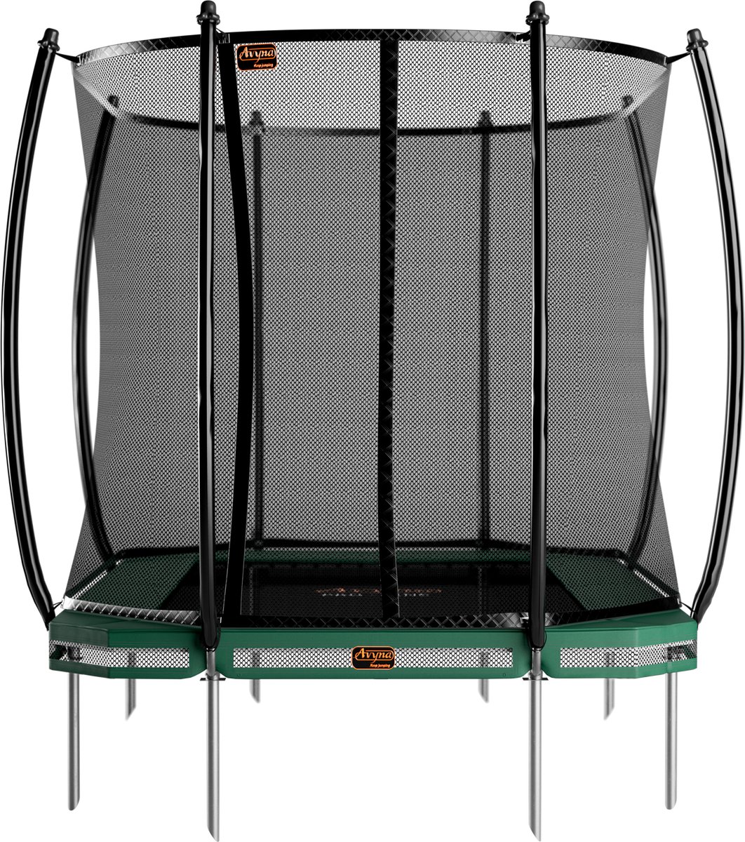 Avyna Trampoline InGround 380x255 (238) met net | Groen