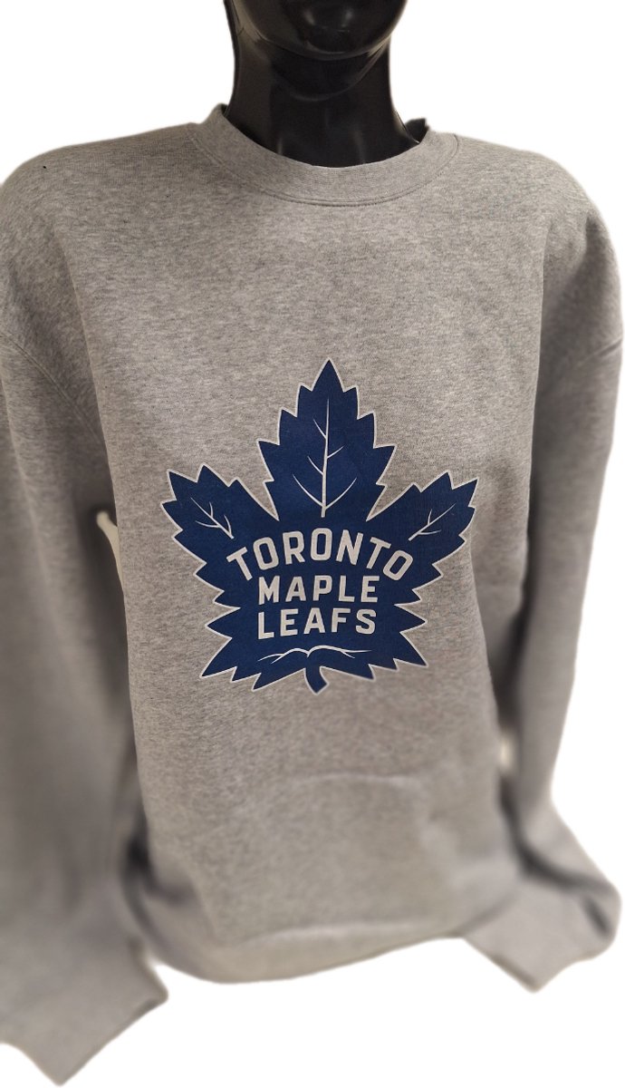 TORONTO MAPLE LEAFS-CREWNECK-GREY -L
