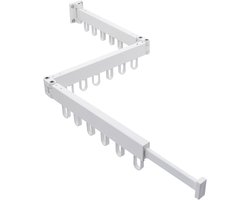 Foldable Laundry Rack - White, 3 Floors Indoor Wall Dryer for Balcony, Laundry Room, Hallway