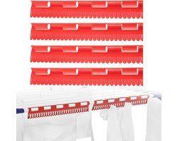 4-Pack Socks Drying Mill Holder Rack for Clothes and Laundry - Ideal for Socks and Underwear