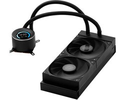 CPU Waterkoeler - 120mm PWM Ventilator - 4.6 Cm Display - Max 2200 RPM - Stille Koeling voor Gaming PC's