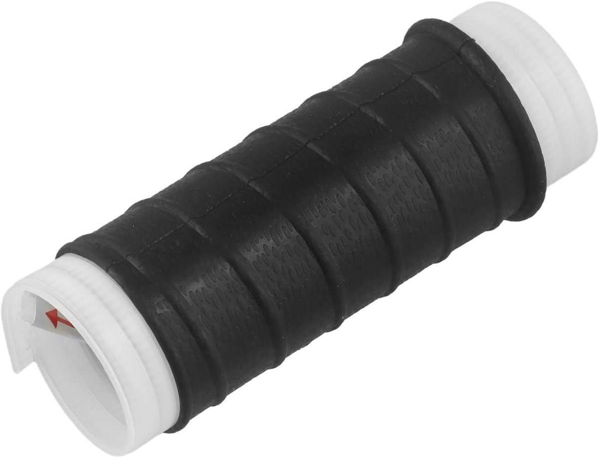 ZVD Siliconen Hengel Grip Handvat Antislip Hittebestendige Zweetabsorberende Wrap Tape Geheugen Textuur Staaf Mouw Cover Voor Zoutwater Zoetwater Visgerei Apparatuur (zwart)