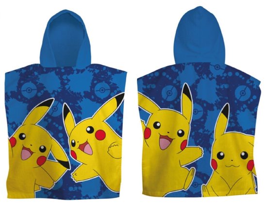 Pokemon - Poncho - Sneldrogend - Pokémon - Badponcho - 50 x 100 cm.