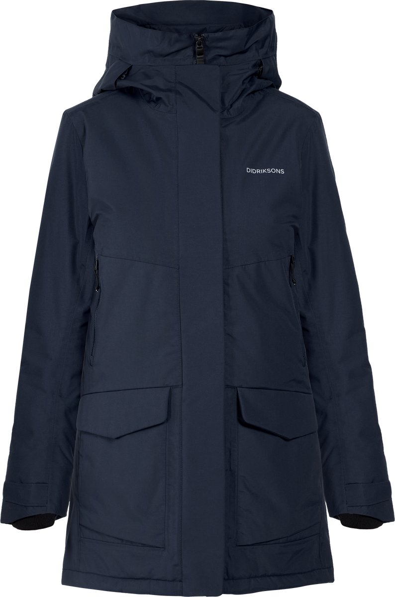 Didriksons FRIDA WNS PARKA 7 Dames Outdoorjas Dark Night Blauw
