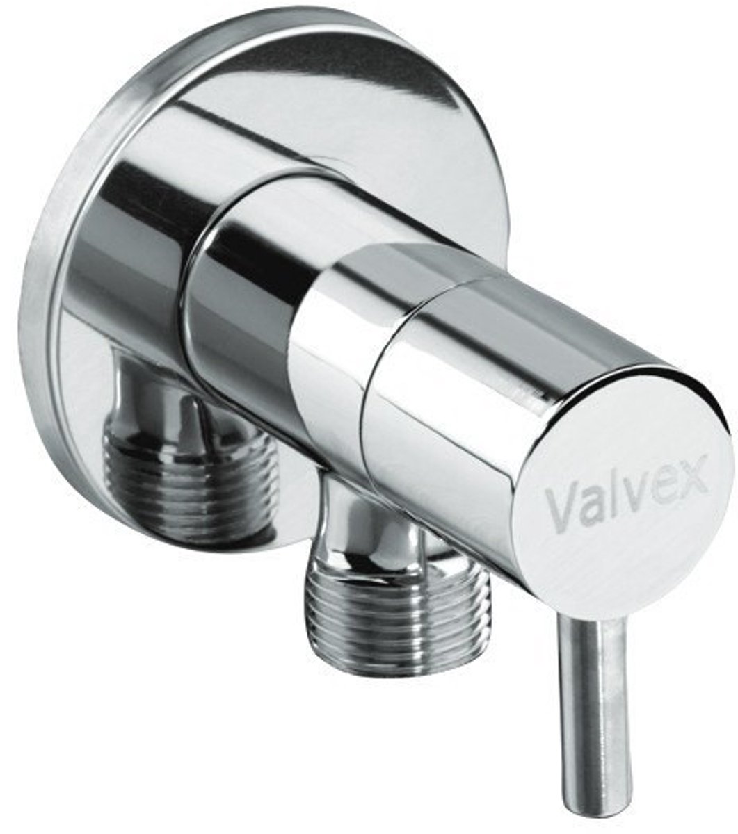 Hoekventiel met keramische kop Vega chroom 1/2"-3/8"