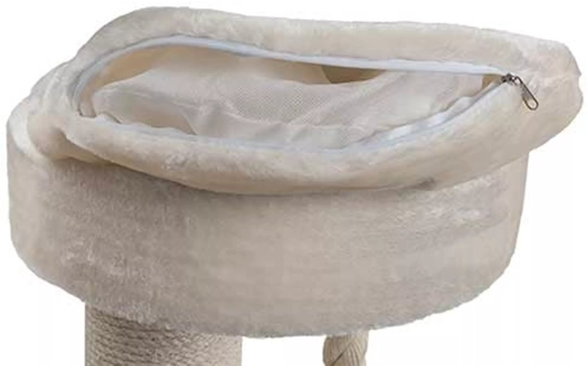 Quapas - XXL krabpaal - katten krabpaal - groot - maine coon - boskat - Sturdy creame - 44kg - 143cm h thumbnail 6