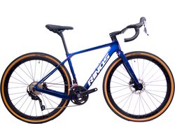 Rinos Sandman 6 - Gravel Fiets - Gravel Bike – carbonframe - GRX600 22 versnellingen - hydraulische schijfremmen - lichtgewicht - allround fiets voor elk terrein - Kameleon - Blauw - Paars 52