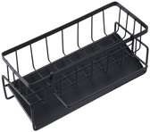 Ibenzoa® Slimme Spoelbak-Organizer met Zelflegende Afvoer en Verwijderbare Handdoekhouder voor Keuken en Badkamer
