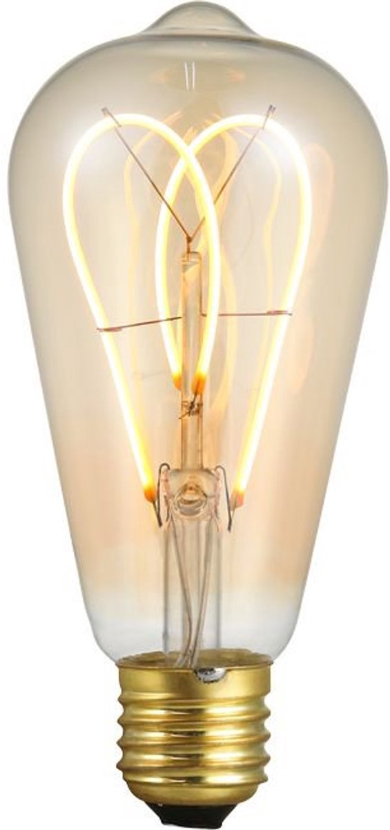 SPL E27 LED Edison Lamp | 5W Goud 2000K 220V/240V 920 | 360° Ø64mm Dimbaar