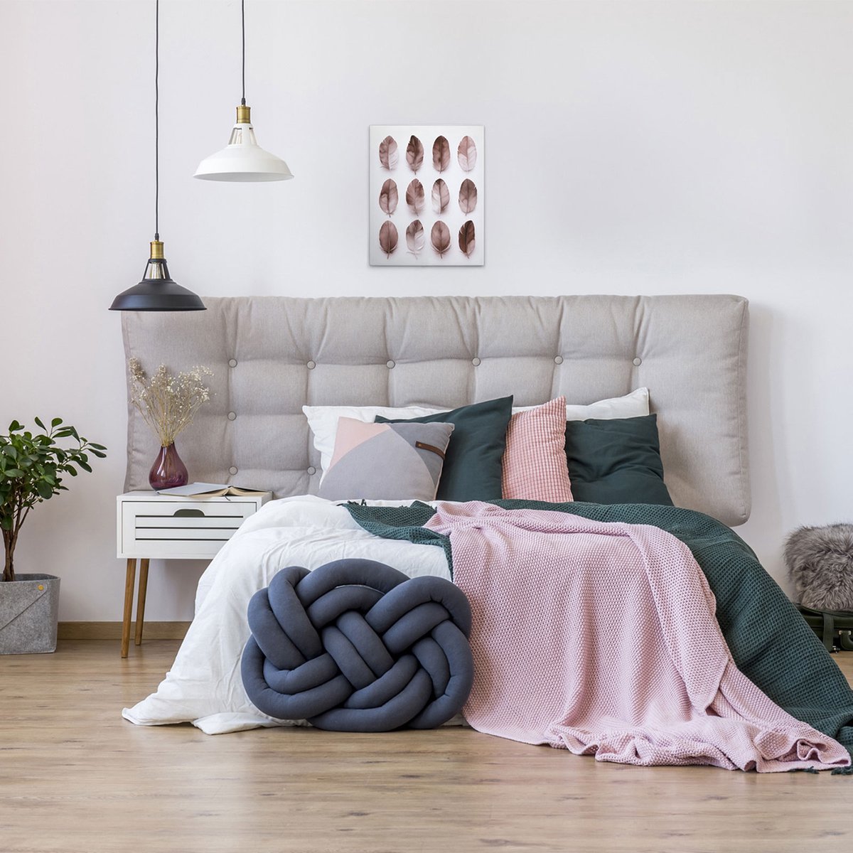 Canvas Feathers Mauve | DD132892