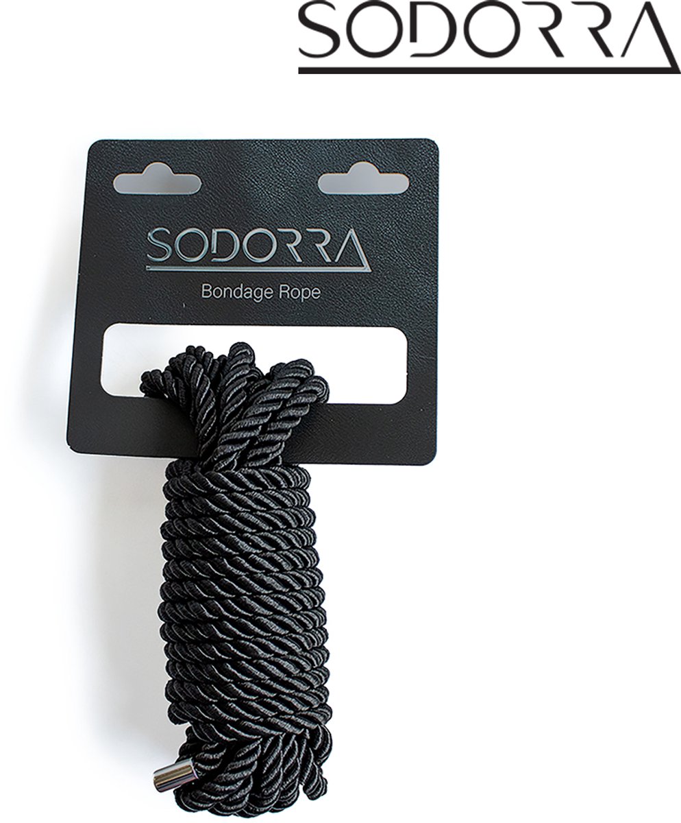 Sodorra - Bondage Zwart Touw 5 m - Ongecompliceerd