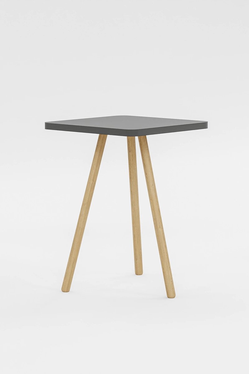 Nesttafel | Enkele vierkante bijzettafel,Antreciet