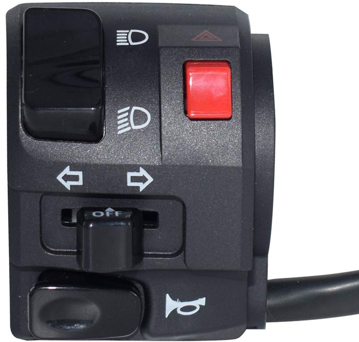7/8" 22mm linker ATV motorfiets stuurschakelaar motorfiets claxon richtingaanwijzer waarschuwingslicht schakelaars