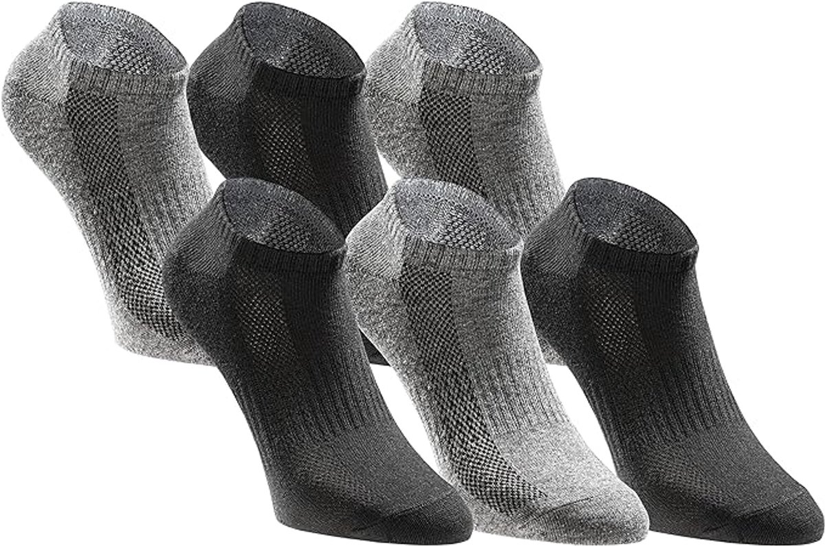 Sokken Tastic 6-pack Giftbox Zwart-grijs Mix 35-38 - 48
