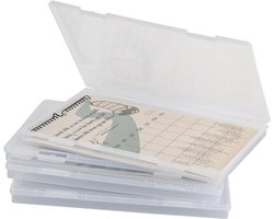 Zeynomax - Archiefdozen A4 transparant - Organizers voor documenten - Draagbare archiefopslag - Brieven & tijdschriften - 4 stuks