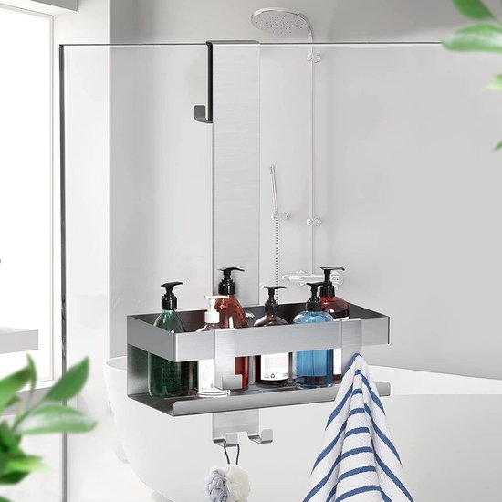 Étagère de douche en acier inoxydable - Durable et pratique - 1 pièce