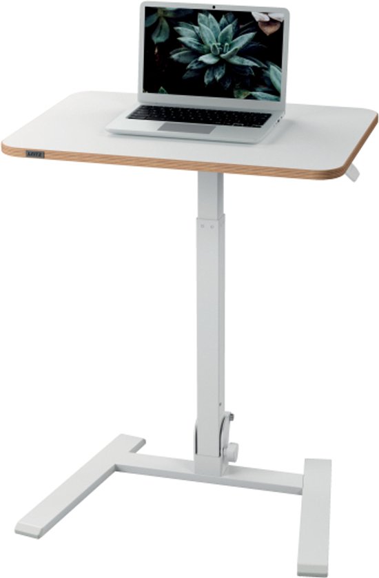 Leitz Ergo Inklapbaar Zit-Sta Bureau - Ergonomisch Opvouwbaar Bureau - Compact 65×46 cm - Wit