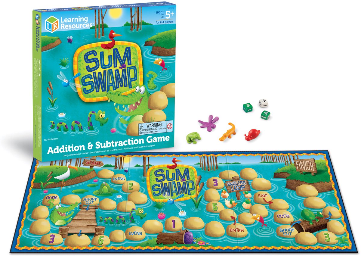 Learning Resources Sum Swampâ„¢ (Sommen moeras) Optellen en aftrekken - 5+