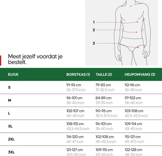 DANISH ENDURANCE 100% Merino Wol Thermo T-shirt - voor Heren - Donkergroen - 2 pack - Maat XXL — afbeelding 5