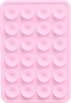 Patchy® telefoonsticker - Stick On Me Square - Light Pink - Selfiesticker TikTok - Dubbelzijdige Zuignap telefoon sticker - Sticky sticker - Octobuddy Popsocket - Telefoonhouder - Vierkant - Licht Roze