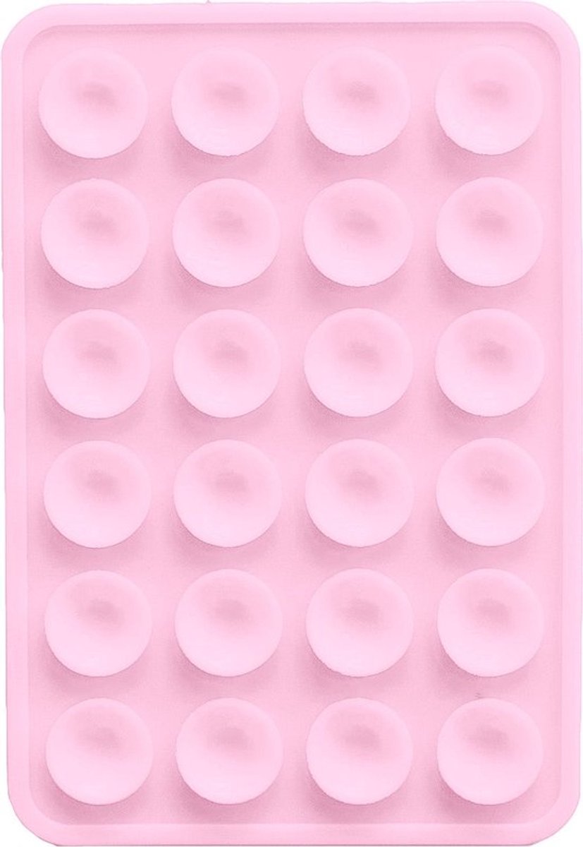 Patchy® telefoonsticker - Stick On Me Square - Light Pink - Selfiesticker TikTok - Zuignap telefoonhoes telefoon sticker - Sticky sticker - Octobuddy Popsocket - Telefoonhouder - Vierkant - Licht Roze