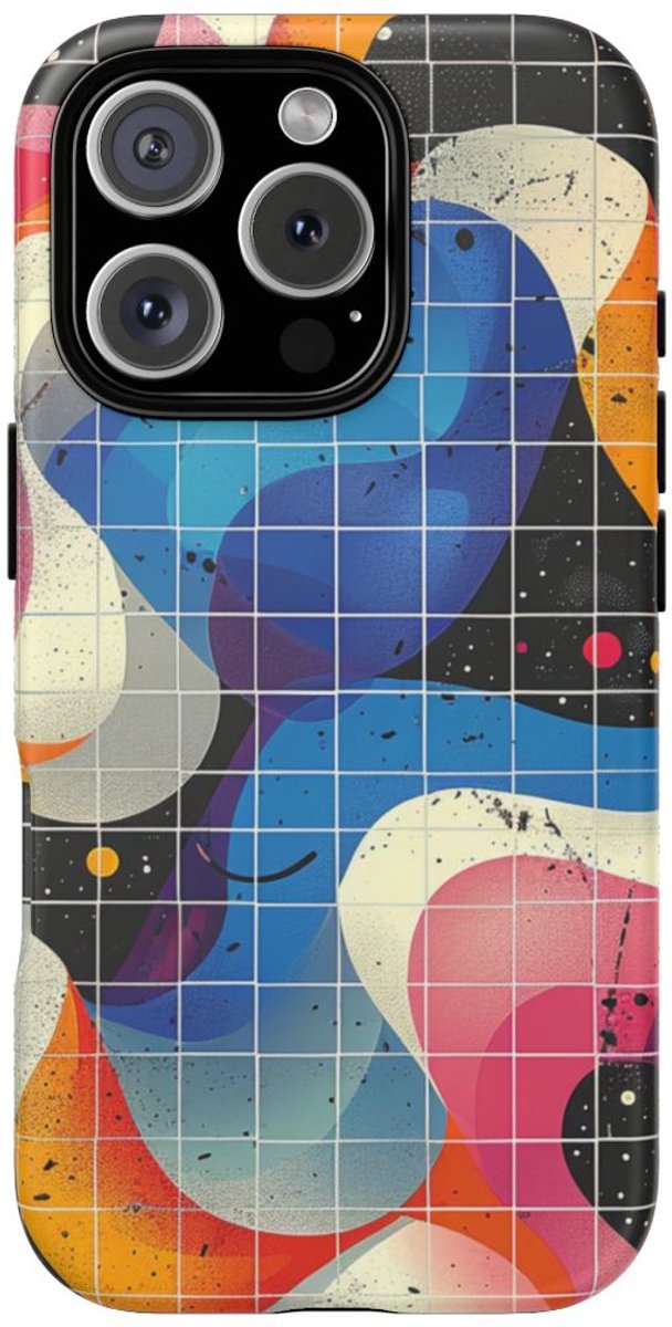 Kleurrijk Abstract Golvend Patroon – Telefoonhoesje Geschikt voor iPhone 16 Pro
