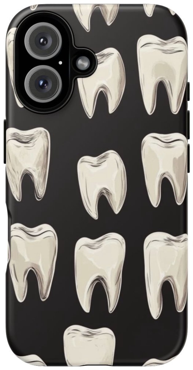 Wit Kiesjespatroon – Telefoonhoesje Geschikt voor iPhone 16