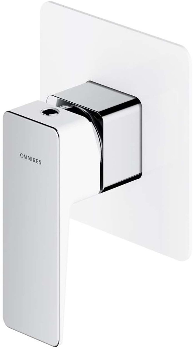 OMNIRES Parma - Inbouw douchekraan, met inbouwdeel, wit/chroom PM7445CRB