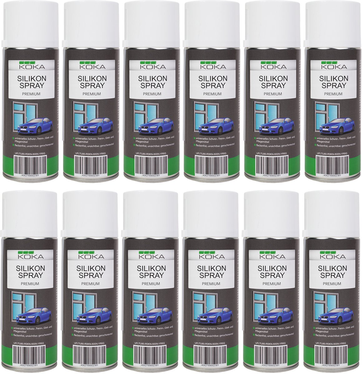 12x siliconenspray premium 400ml