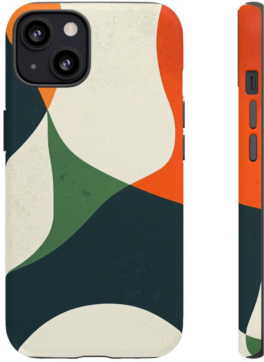 Abstracte Organische Vormen – Telefoonhoesje Geschikt voor iPhone 13