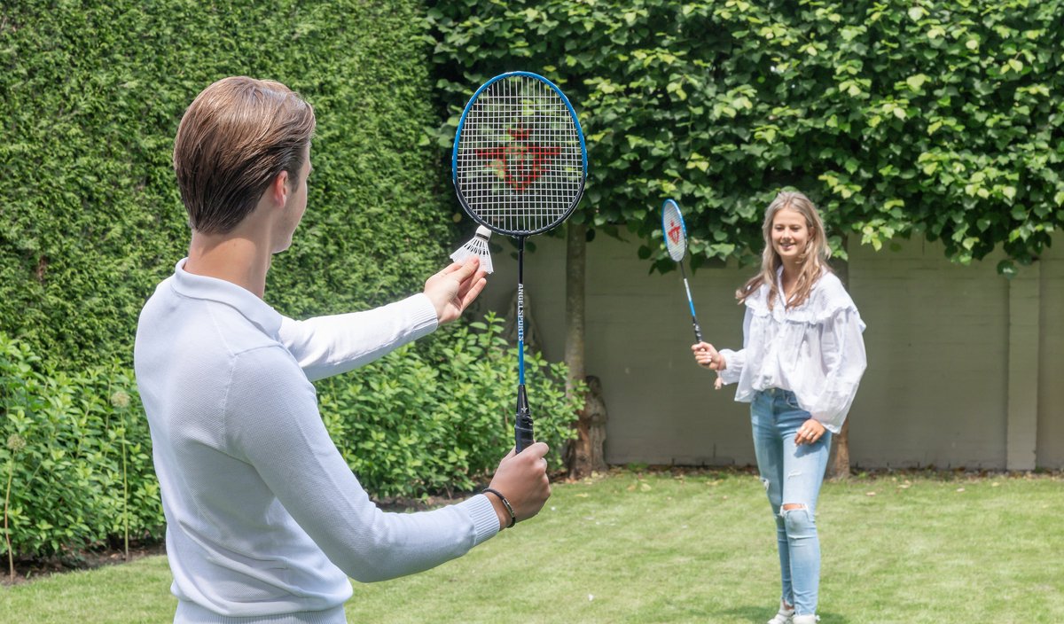 Badmintonset 2 Spelers – Inclusief 2 Rackets van Tempered Steel & 2 Shuttles – PVC Draaghoes – Outdoor & Indoor – Engelhart — afbeelding 8