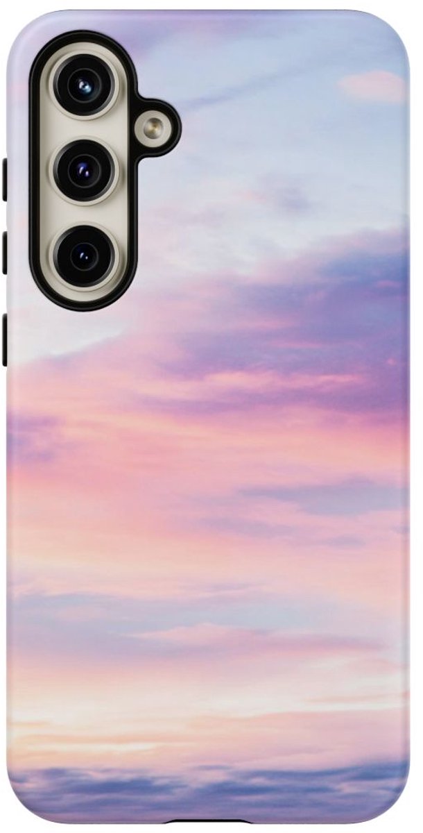 Roze en Blauwe Luchten – Telefoonhoesje Geschikt voor Galaxy S24 Plus