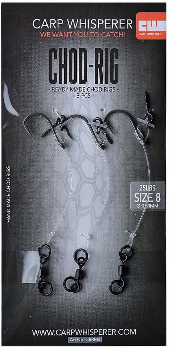 Carp Whisperer - Chod rig - Haak maat: 8 - 3 stuks