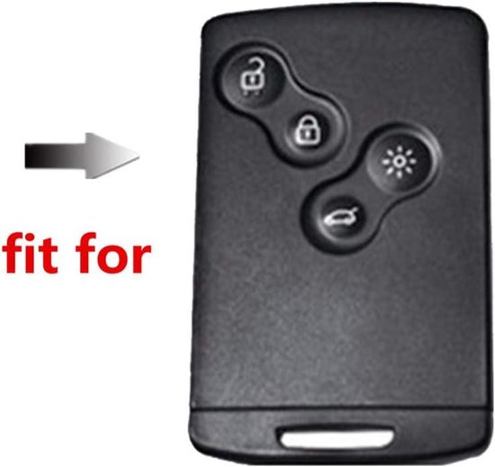 sleutelhoesje Renault Clio Scenic Megane - Honingraatpatroon - Zwart Rood — afbeelding 4