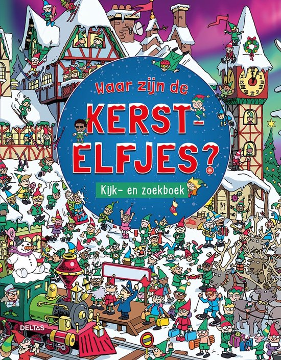 Kijk- en zoekboek - Waar zijn de kerstelfjes?