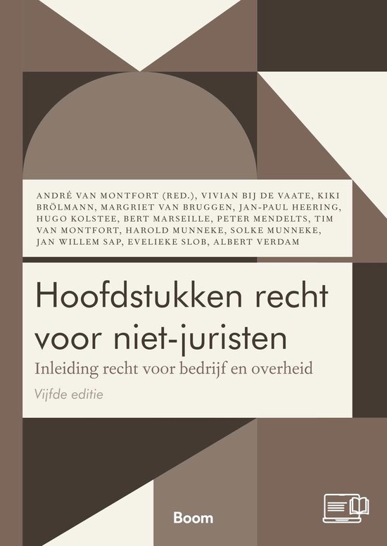 Boom Juridische studieboeken - Hoofdstukken recht voor niet- ... - cover