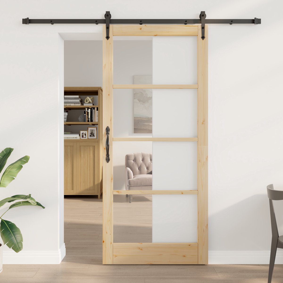 vidaXL - Schuifdeur - ORKDAL - Naturel - 93 - x - 211 - cm