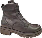 Waldlaufer K Zwarte Leren Dames Veterboots - Zwart - 38.5