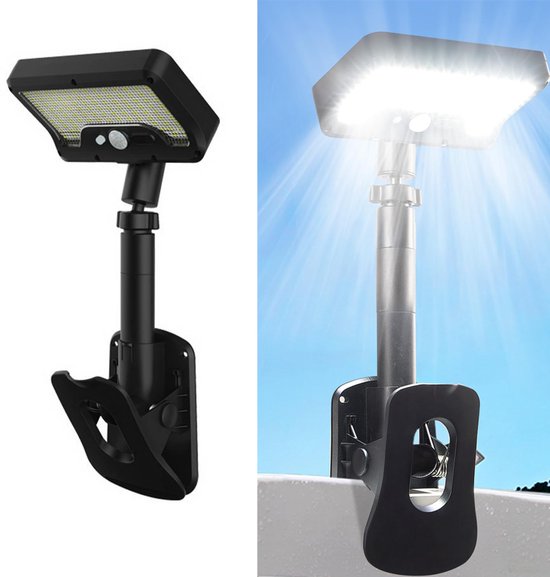 PEAKRO Solarlampen für Außen, 2 Stück Clip-on Solarleuchte mit