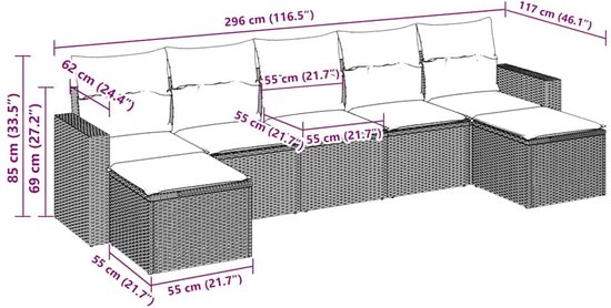vidaXL-7-delige-Loungeset-met-kussens-poly-rattan-bruin