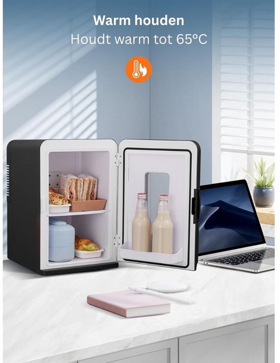 Mini Koelkast - Minibar - Skincare Fridge - Zwart — afbeelding 4