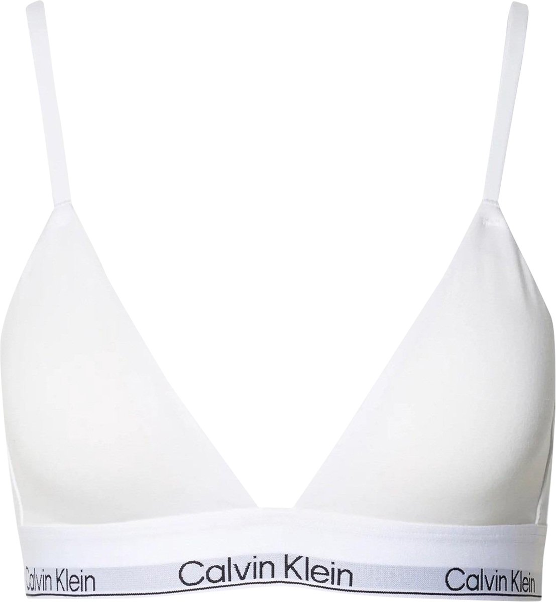 Calvin Klein dames Modern Cotton lightly lined triangle bra - triangel BH - wit