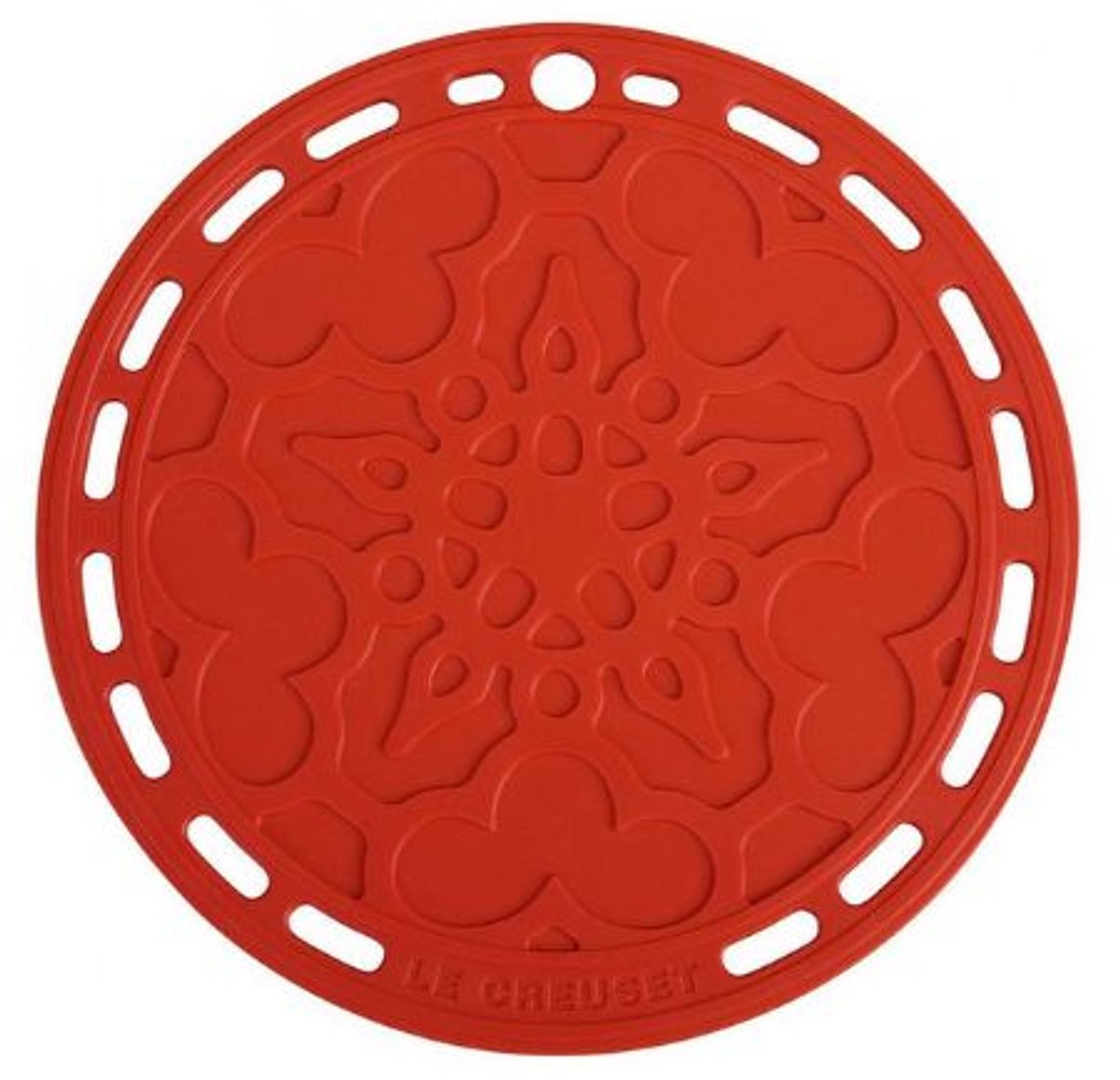 LE CREUSET - Siliconen - Onderzetter Kersenrood 20cm
