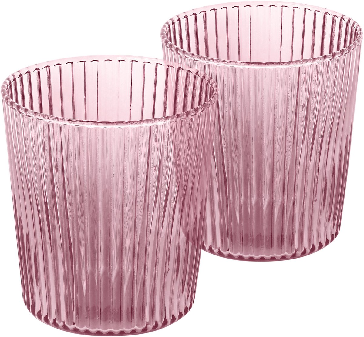 Paveau Broome - Ribbed Elegance Waterglas - Duurzaam Borosilicaatglas - 2 stuks