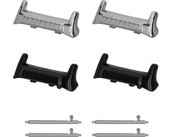 kwmobile Verbindingsadapter horlogebandje geschikt voor Huawei Watch D2 - Voor 22mm bandjes - Set van 4 - Geen gereedschap nodig
