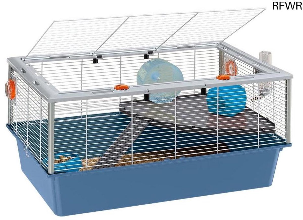 RFWR® Hamsterkooi met Twee Verdiepingen voor Knaagdieren - Comfortabele en Ruime Kooi