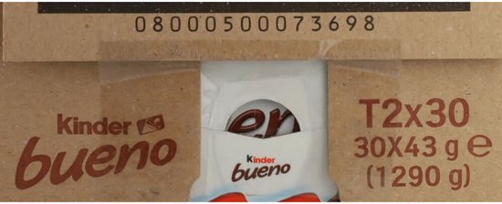 Kinder Bueno Original - Chocolade - Grootverpakking - 30 x 2 stuks