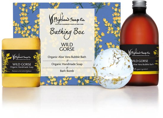 Wild Gorse – Zwoel & Zoet - Luxe Badset – Badschuim, Biologische Zeep & Badbruisbal