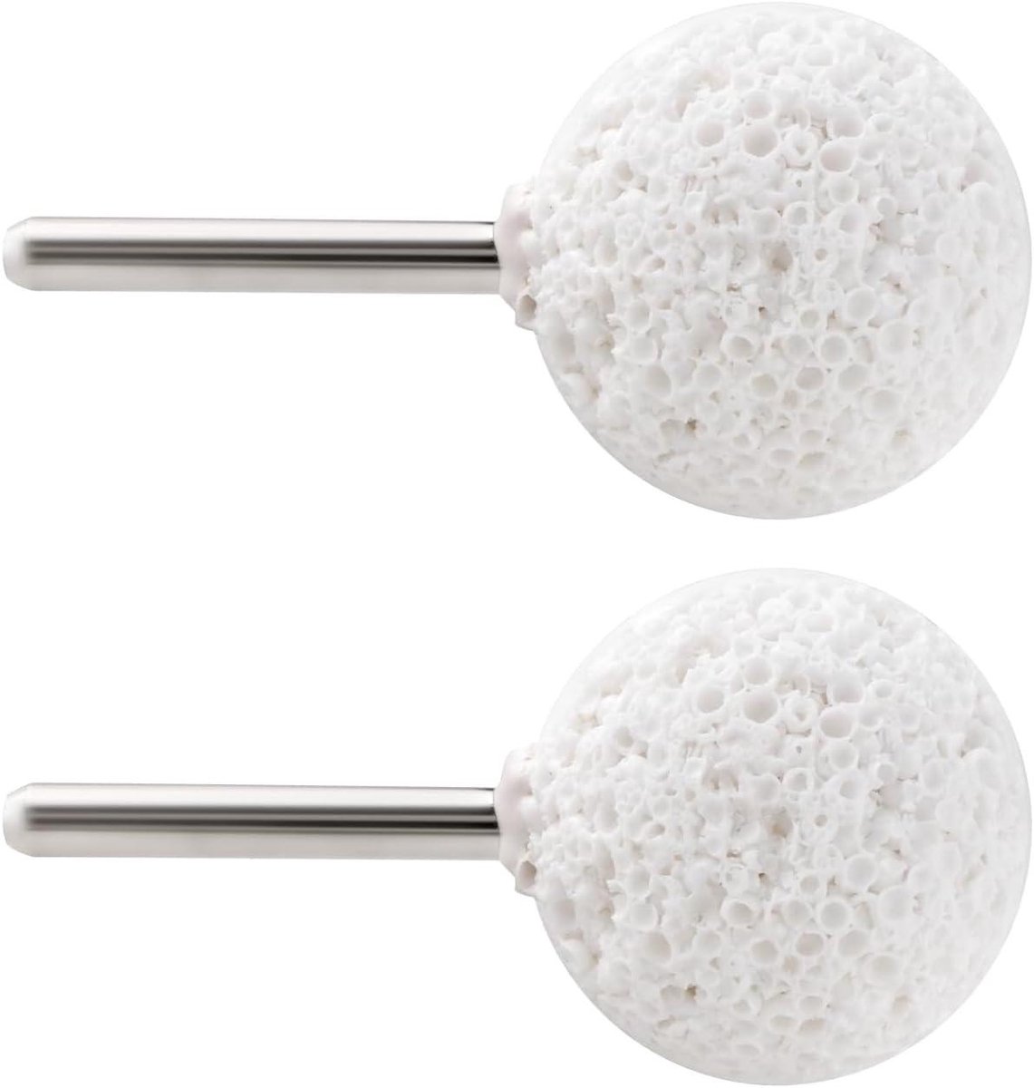 Set van 2 banden slijpkoppen - 40 mm banden slijpen - bal band reparatie tool - slijpkop voor slijpen en polijsten van banden - geschikt voor hout en rubber - duurzame materialen