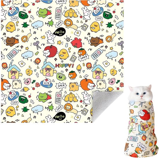 Katten, honden XS hangzak voor het makkelijk knippen van nagels, Zwart